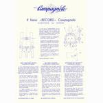 Campagnolo Record brakeset instructions (1973)