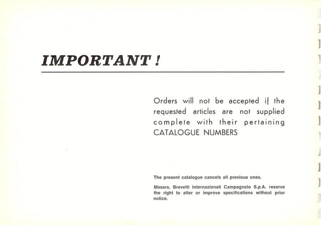 Campagnolo catalog # 16 (1968)