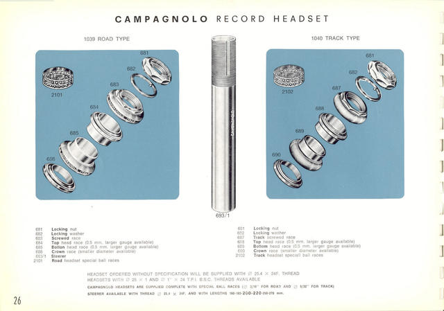 Campagnolo catalog # 16 (1968)