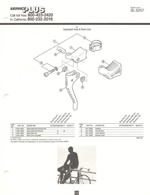 Shimano 600 EX catalog  (11-1983)