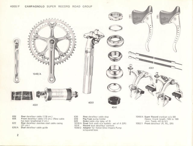 Campagnolo catalog # 17a (1975)