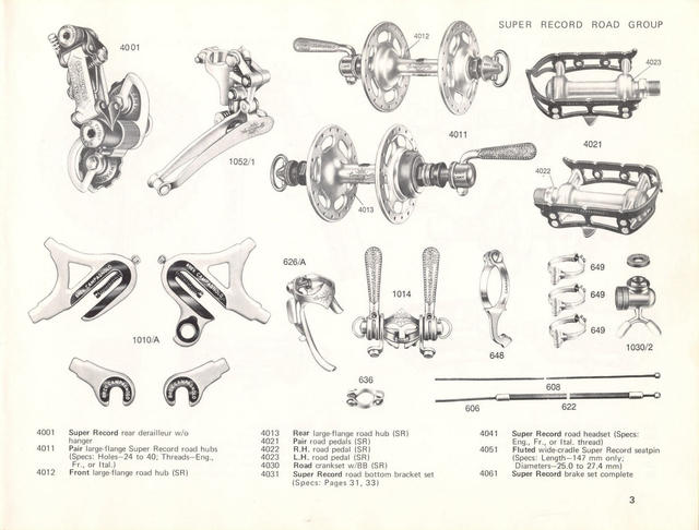 Campagnolo catalog # 17a (1975)