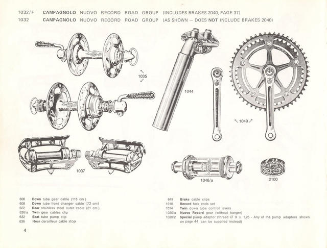 Campagnolo catalog # 17a (1975)