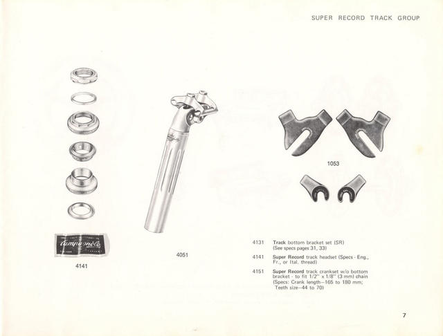 Campagnolo catalog # 17a (1975)