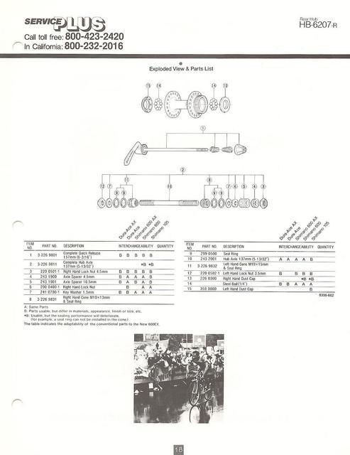 Shimano 600 EX catalog  (11-1983)