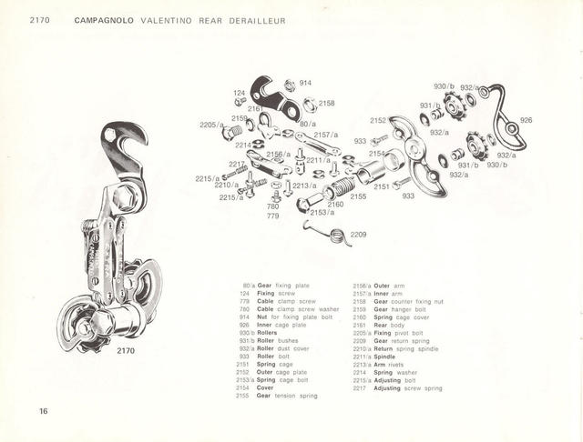 Campagnolo catalog # 17a (1975)
