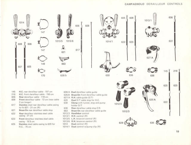 Campagnolo catalog # 17a (1975)