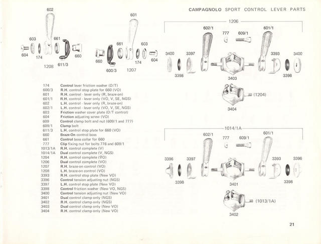 Campagnolo catalog # 17a (1975)