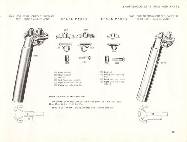 Campagnolo catalog # 17a (1975)