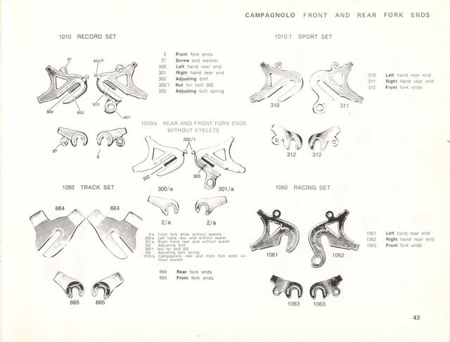 Campagnolo catalog # 17a (1975)