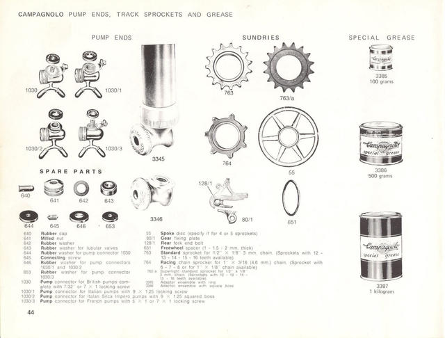 Campagnolo catalog # 17a (1975)