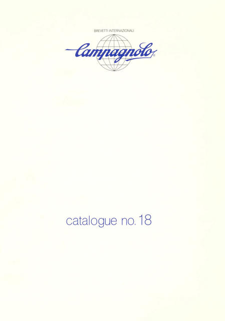 Campagnolo catalog # 18 (12-1985)