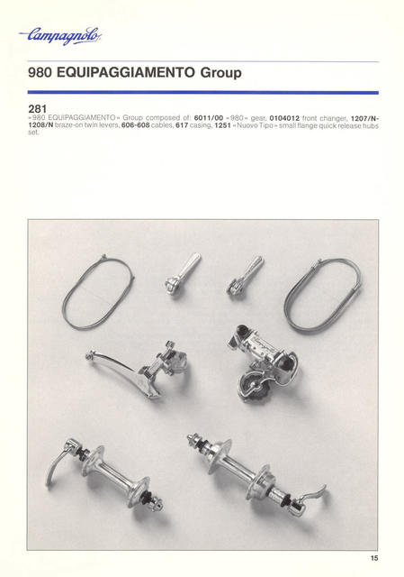 Campagnolo catalog # 18 (12-1985)