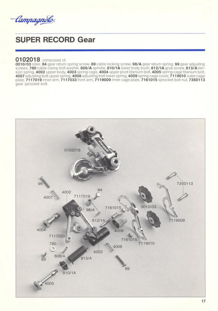 Campagnolo catalog # 18 (12-1985)