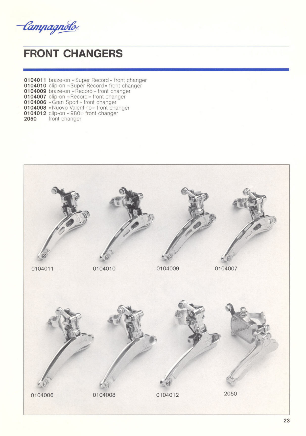 Campagnolo catalog # 18 (12-1985)