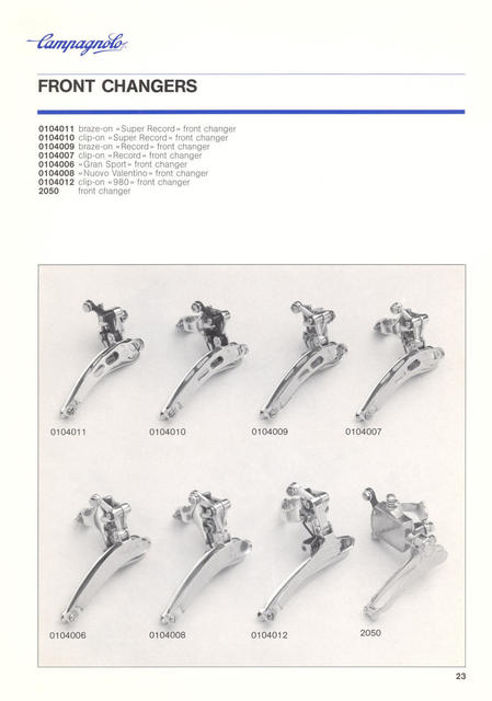 Campagnolo catalog # 18 (12-1985)