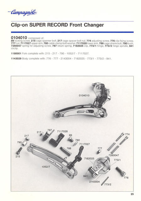 Campagnolo catalog # 18 (12-1985)