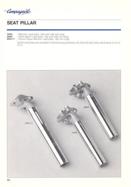 Campagnolo catalog # 18 (12-1985)