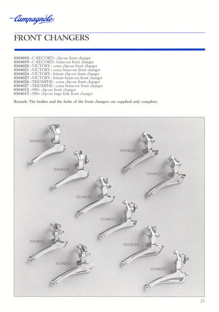 Campagnolo catalog # 18 bis (12-1986)