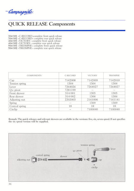 Campagnolo catalog # 18 bis (12-1986)
