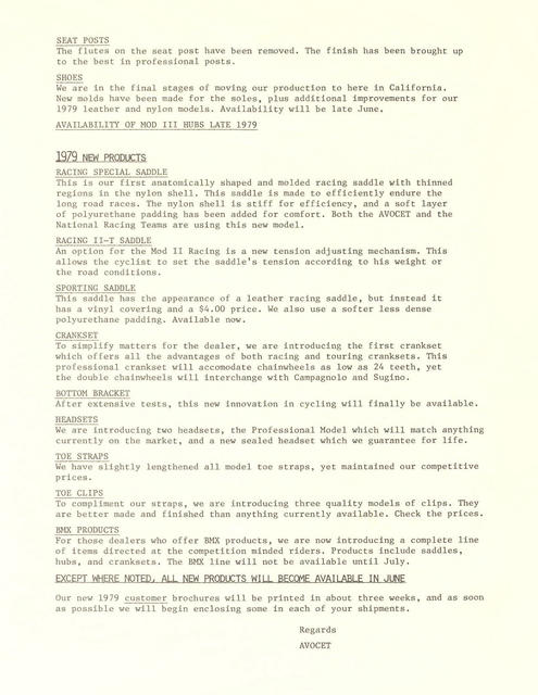 Avocet Dealer News (05-1979)