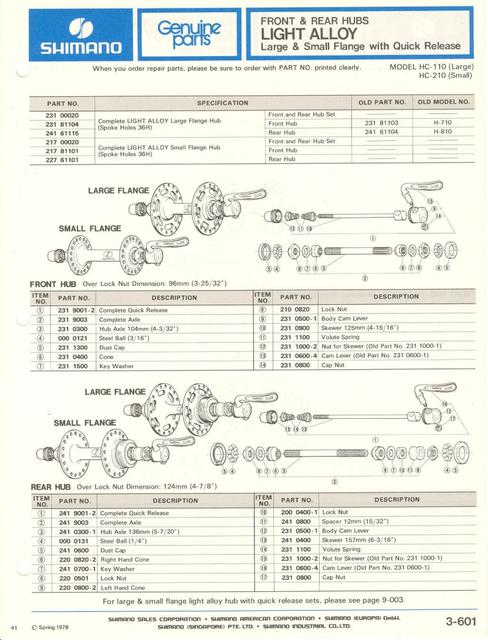 Shimano parts catalog  (04-1979)