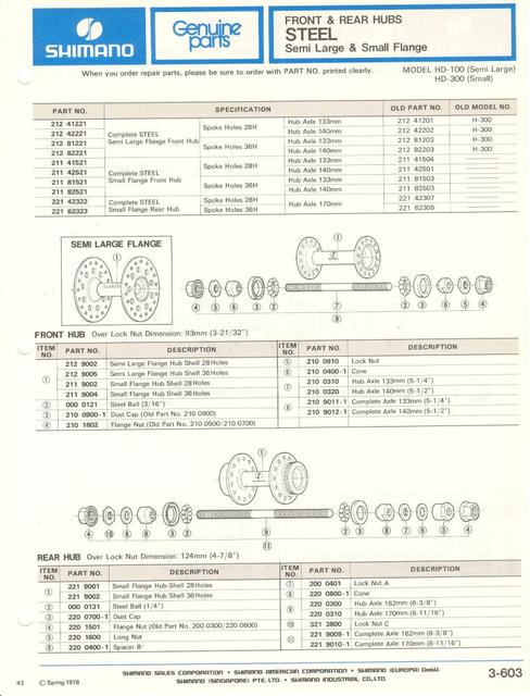 Shimano parts catalog  (04-1979)