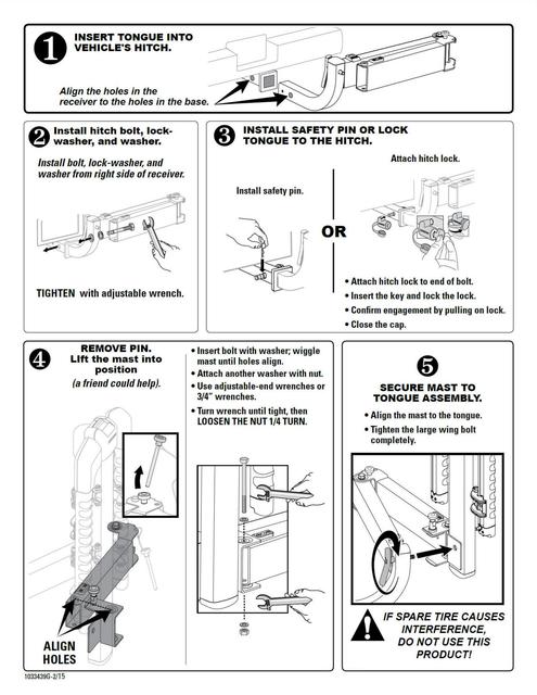 Yakima Swingdaddy 4 LM Instructions (2008 -2013)