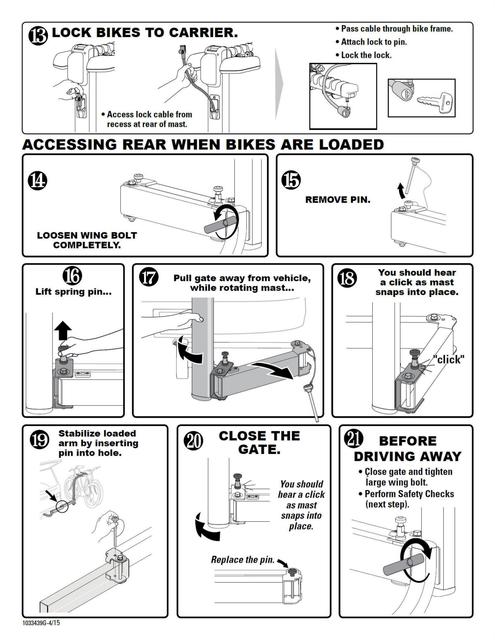 Yakima Swingdaddy 4 LM Instructions (2008 -2013)