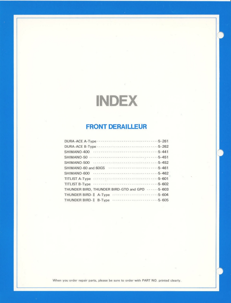 Shimano parts catalog  (04-1979)