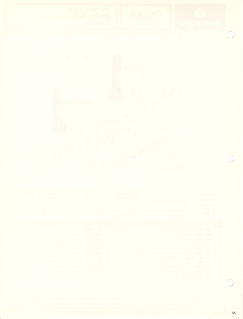 Shimano parts catalog  (04-1979)