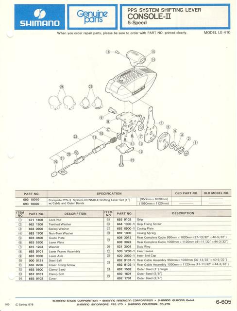 Shimano parts catalog  (04-1979)