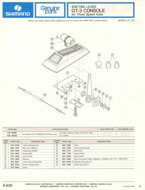 Shimano parts catalog  (04-1979)