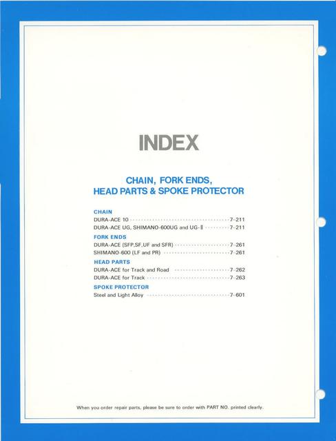 Shimano parts catalog  (04-1979)