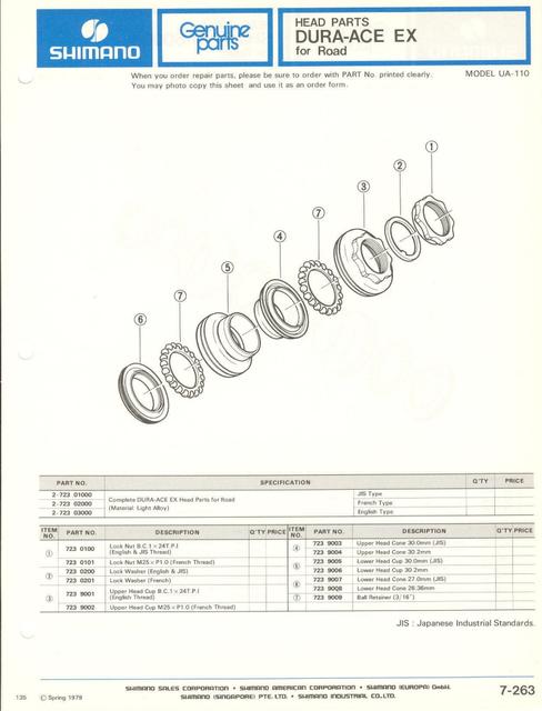 Shimano parts catalog  (04-1979)