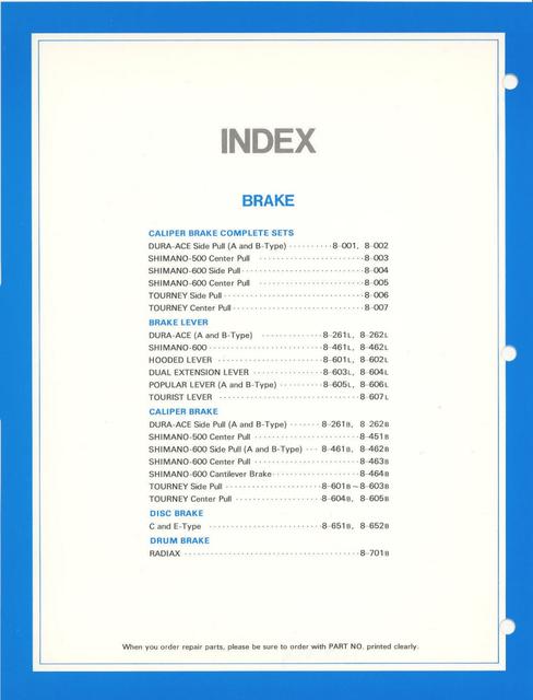 Shimano parts catalog  (04-1979)