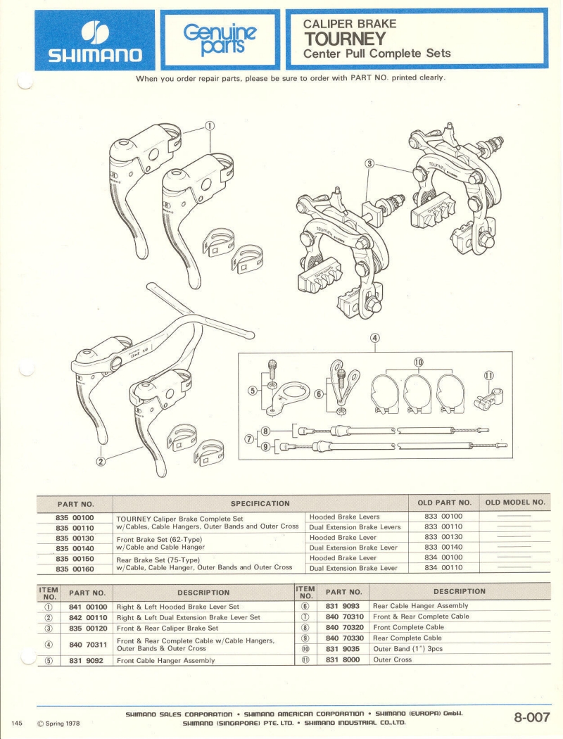 Shimano parts catalog  (04-1979)