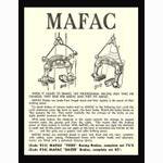 MAFAC Tiger / Racer advertisement (1957)