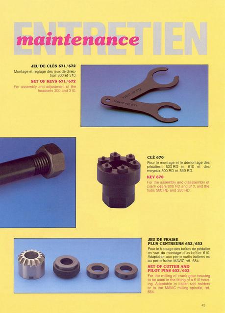 MAVIC catalog (1984-1985)