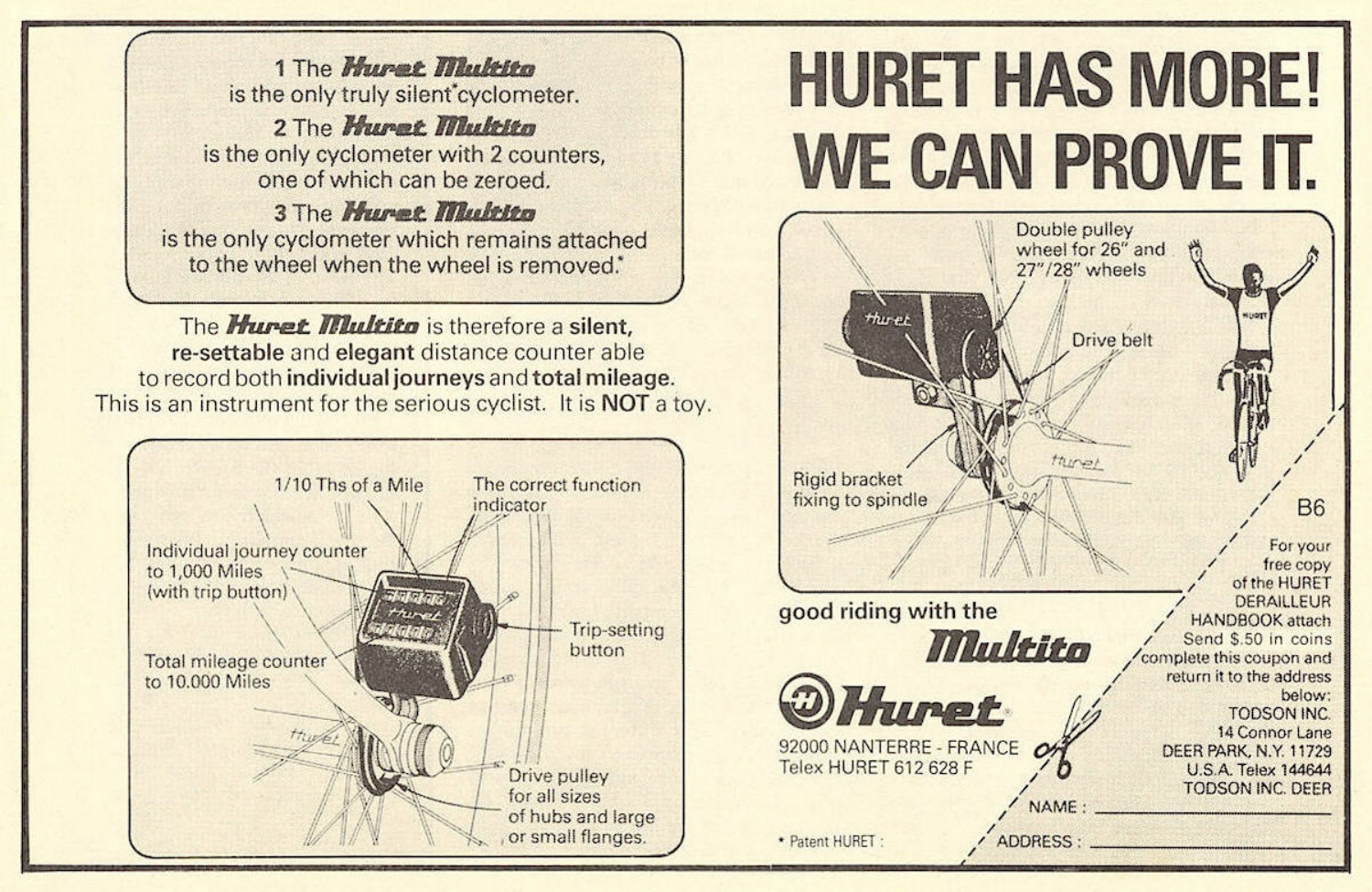 Huret Multito cyclometer (09-1979)