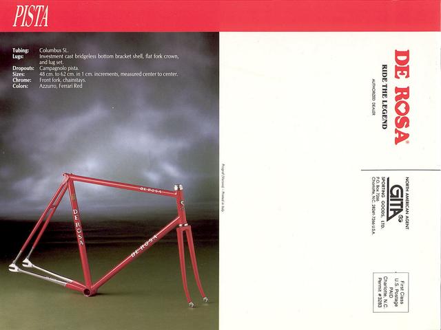De Rosa catalog (1989)