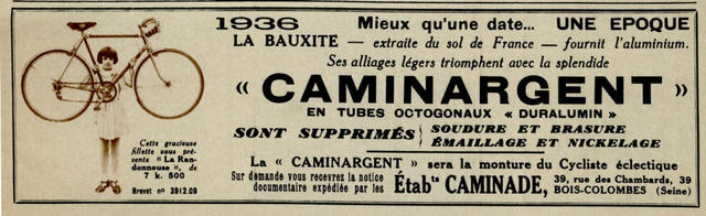 Caminargent advertisement (1936)